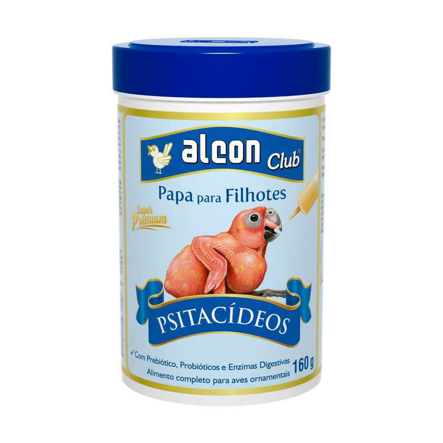PAPA P/ FILHOTES PSITACIDEOS - ALCON CLUB 160G (586)