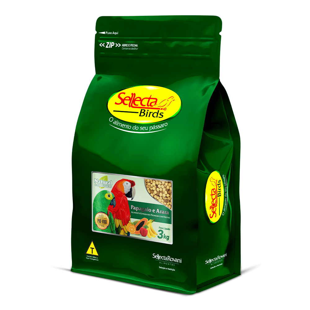 PAPAGAIO (NATURAL) - SELLECTA BIRDS 3KG (3090)