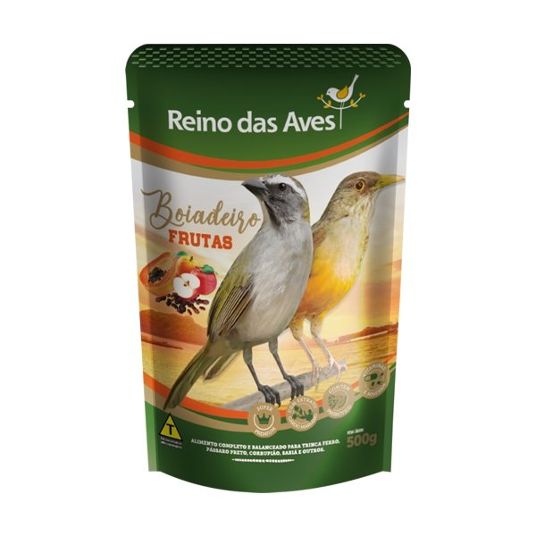 RACAO BOIADEIRO FRUTAS - REINO DAS AVES 500G (729)