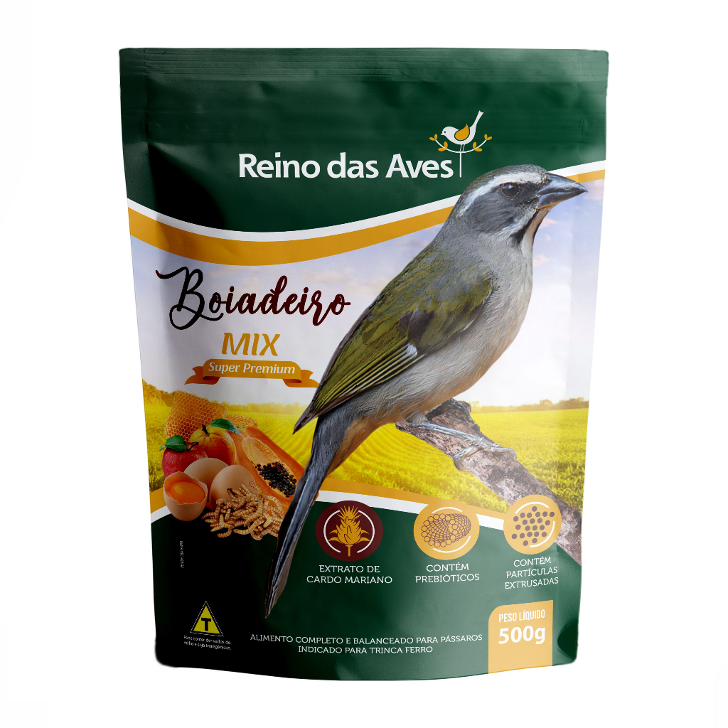 RACAO BOIADEIRO MIX - REINO DAS AVES 500G (727)