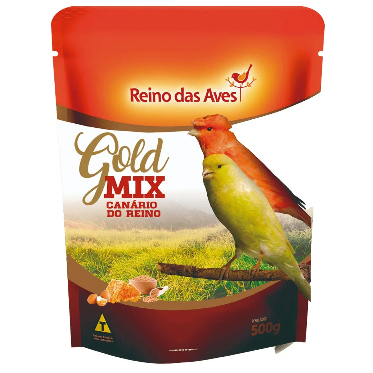 RACAO CANARIO DO REINO - REINO DAS AVES 500G (741)