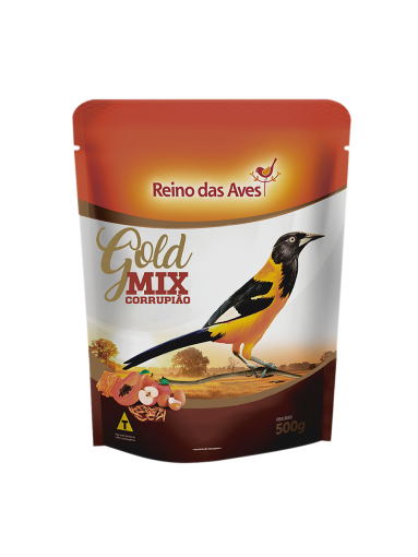 RACAO CORRUPIAO GOLD MIX - REINO DAS AVES 500G (732)