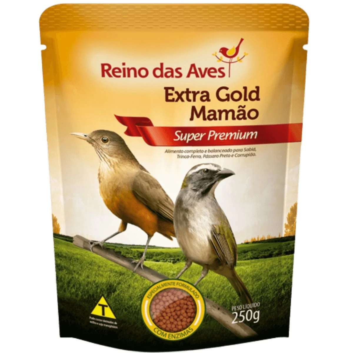 RACAO EXTRA GOLD MAMAO - REINO DAS AVES 250G (738)