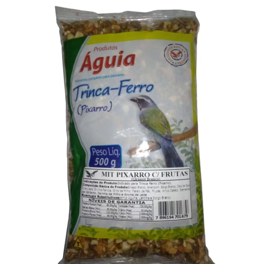 RACAO MIT PIXARRO JILO C/ FRUTAS - AGUIA 500G (752)