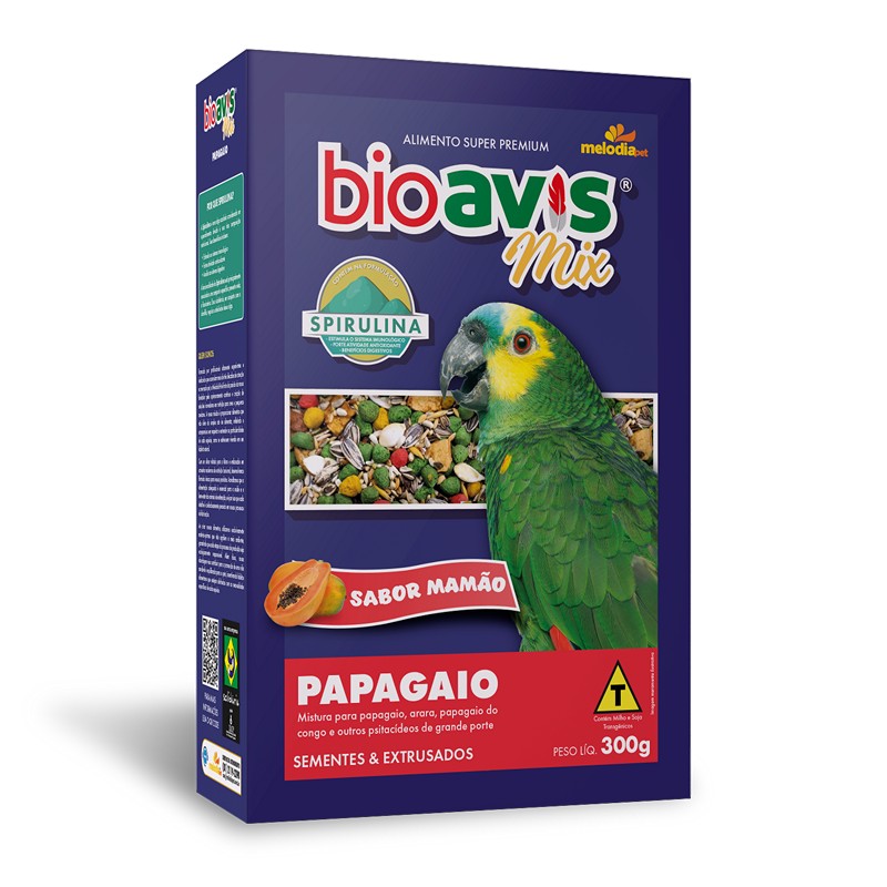 RACAO PAPAGAIO - BIOAVIS MIX 300G (3404)