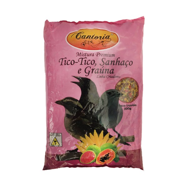 RACAO TICO-TICO E SANHACU - CANTORIA 500G (714)
