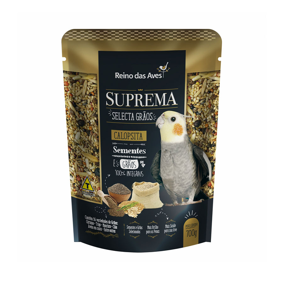 SUPREMA SELECTA GRAOS (CALOPSITAS) - REINO DAS AVES 700G (86)