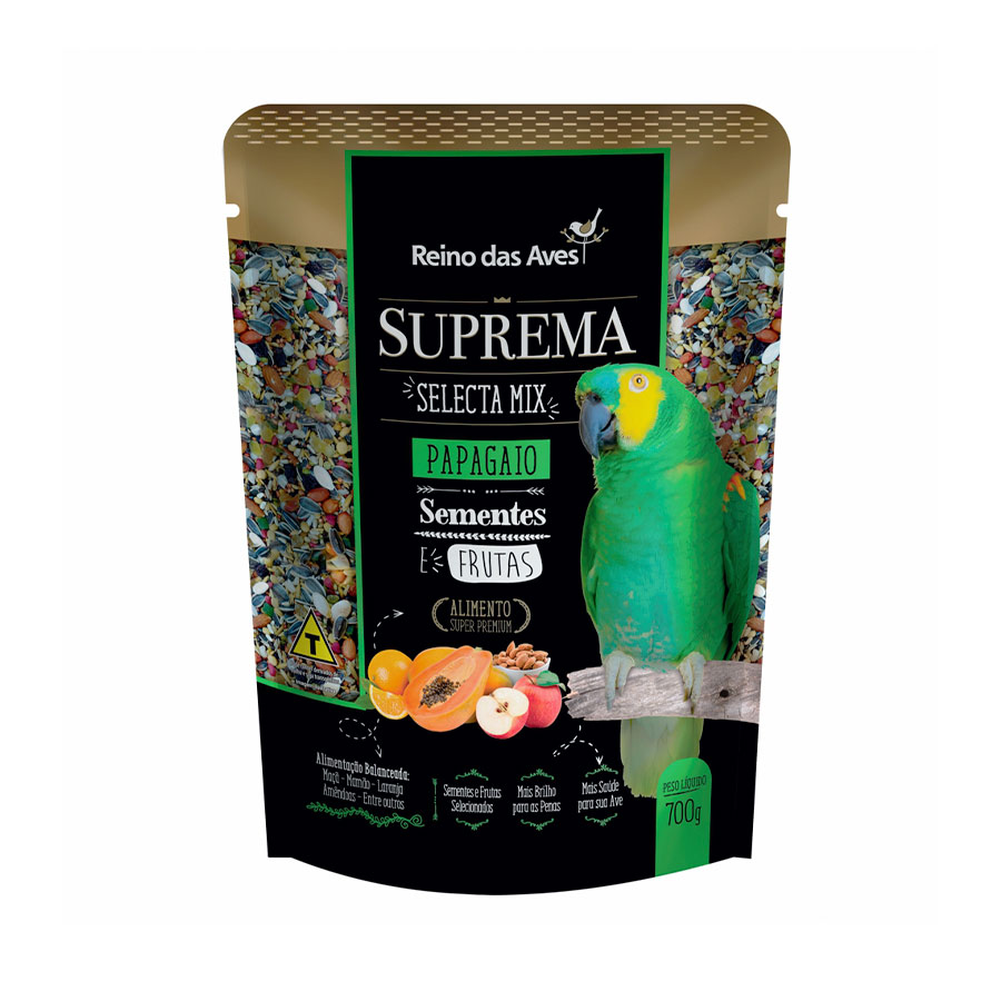 SUPREMA SELECTA MIX (PAPAGAIO) - REINO DAS AVES 700G (528)