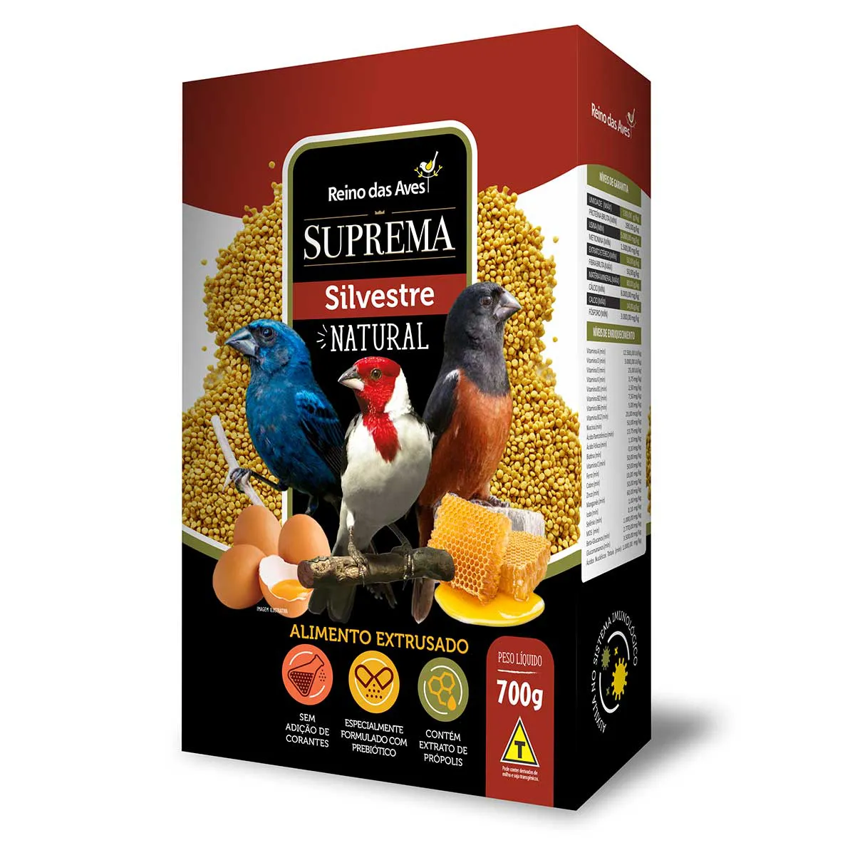 SUPREMA SILVESTRE NATURAL - REINO DAS AVES 700G (522)