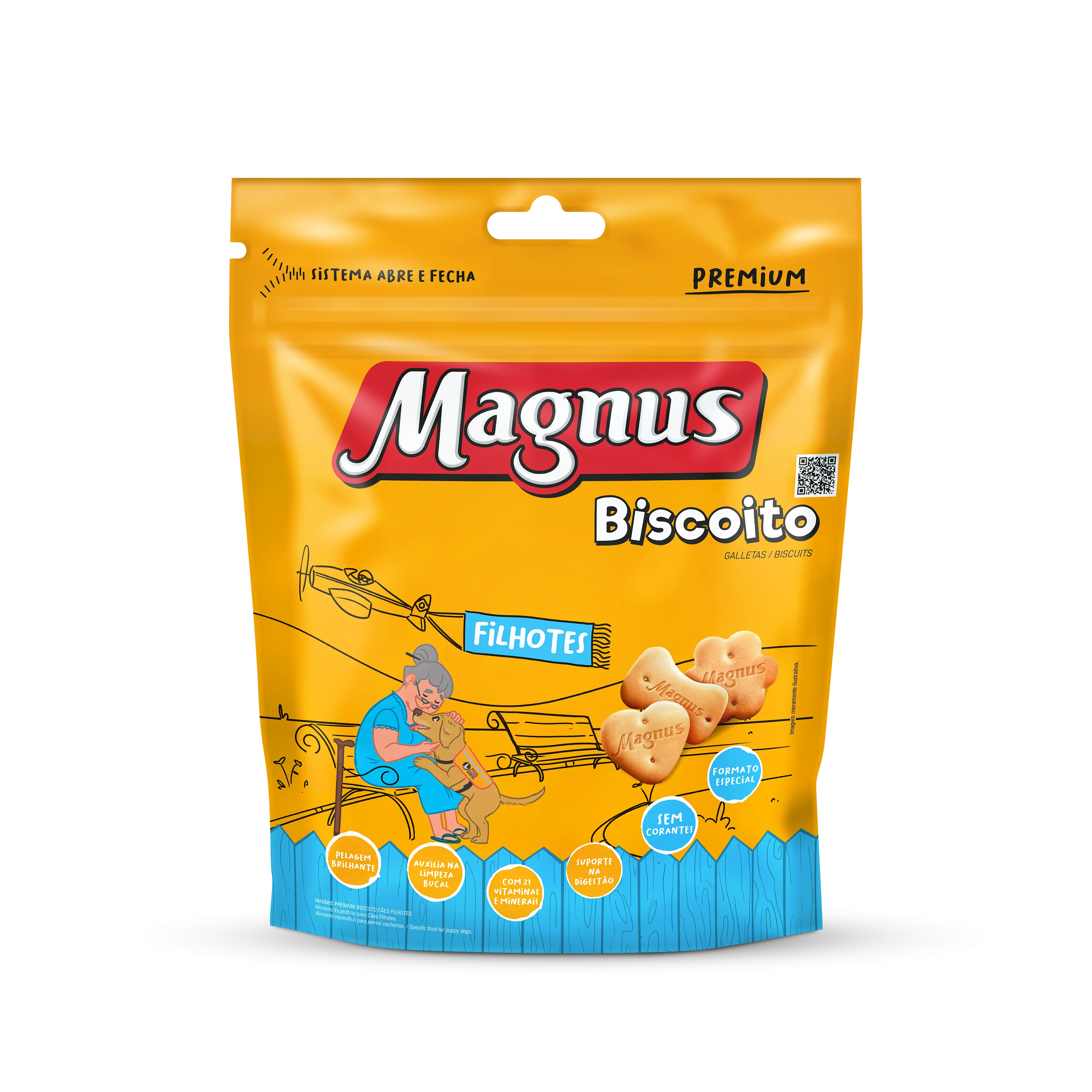 BISCOITO MAGNUS (FILHOTES) - ADIMAX 250G (2870)