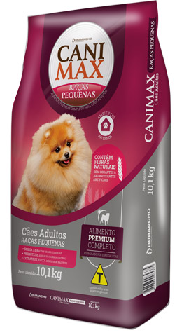 CANIMAX CAES ADULTOS RACAS PEQUENAS PREMIUM (CARNE, FRANGO E ARROZ) - DURANCHO 10KG (998)