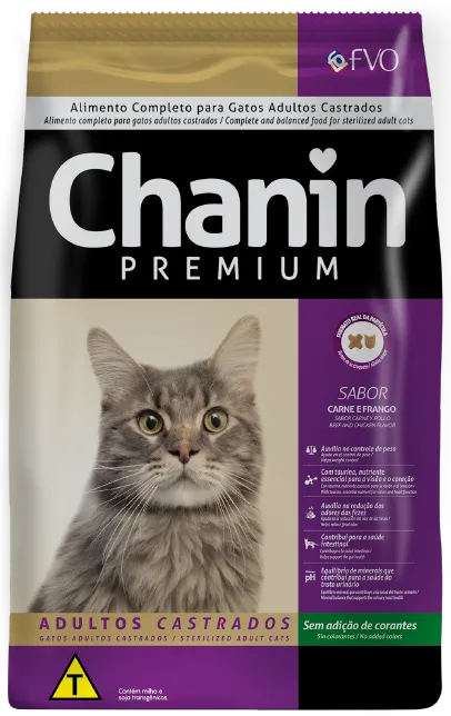 CHANIN GATO CASTRADO (CARNE) - FVO 500G (1098)