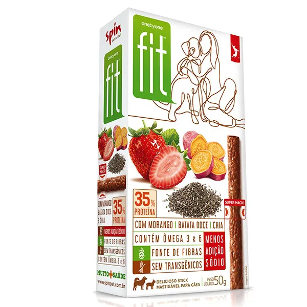 FIT MORANGO/BATATA DOCE/CHIA - SPIN PET 50G (1692)