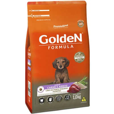 GOLDEN FORMULA MB FILHOTES PEQ. PORTE (CARNE) - PREMIER 1KG (860)