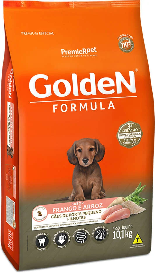 GOLDEN FORMULA MB FILHOTES PEQ. PORTE (FRANGO) - PREMIER 10,1KG (1735)