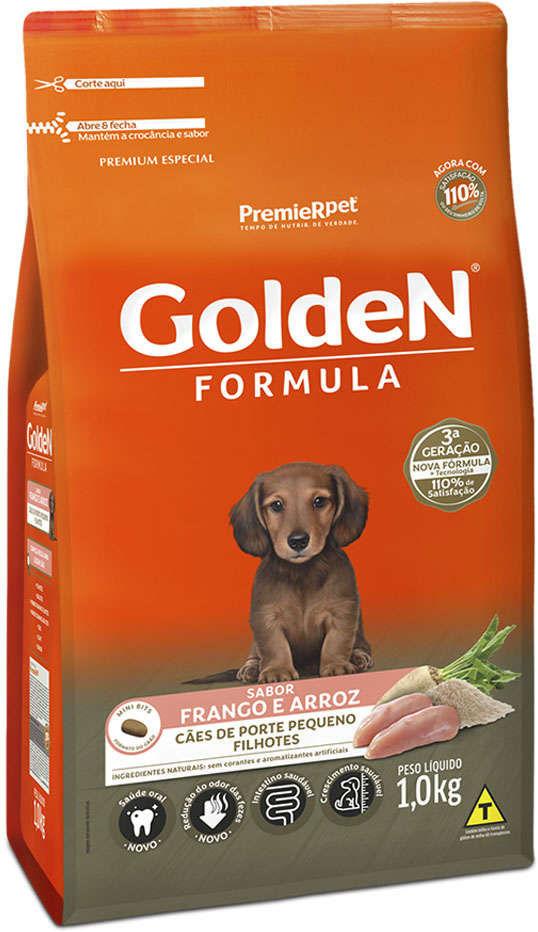 GOLDEN FORMULA MB FILHOTES PEQ. PORTE (FRANGO) - PREMIER 1KG (861)