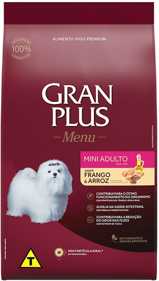 GRAN PLUS CAES MINI ADULTO (FRANGO E ARROZ) - AFFINITY 1 KG (1993)