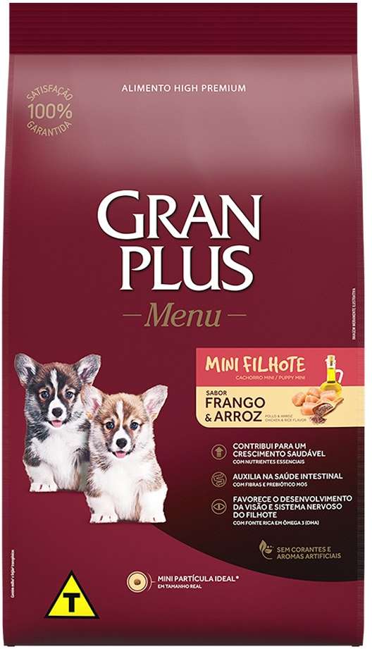 GRAN PLUS CAES MINI FILHOTE (FRANGO E ARROZ) - AFFINITY (GRANEL) 1 KG (1225)