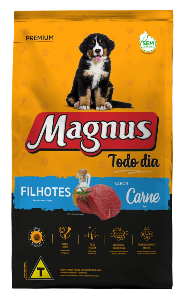 MAGNUS TODO DIA CAES FILHOTES CARNE - ADIMAX 20KG (1411)