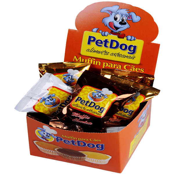 MUFFIN P/ CAES (LARANJA, CHOCOLATE E COCO)  - PETDOG 30G