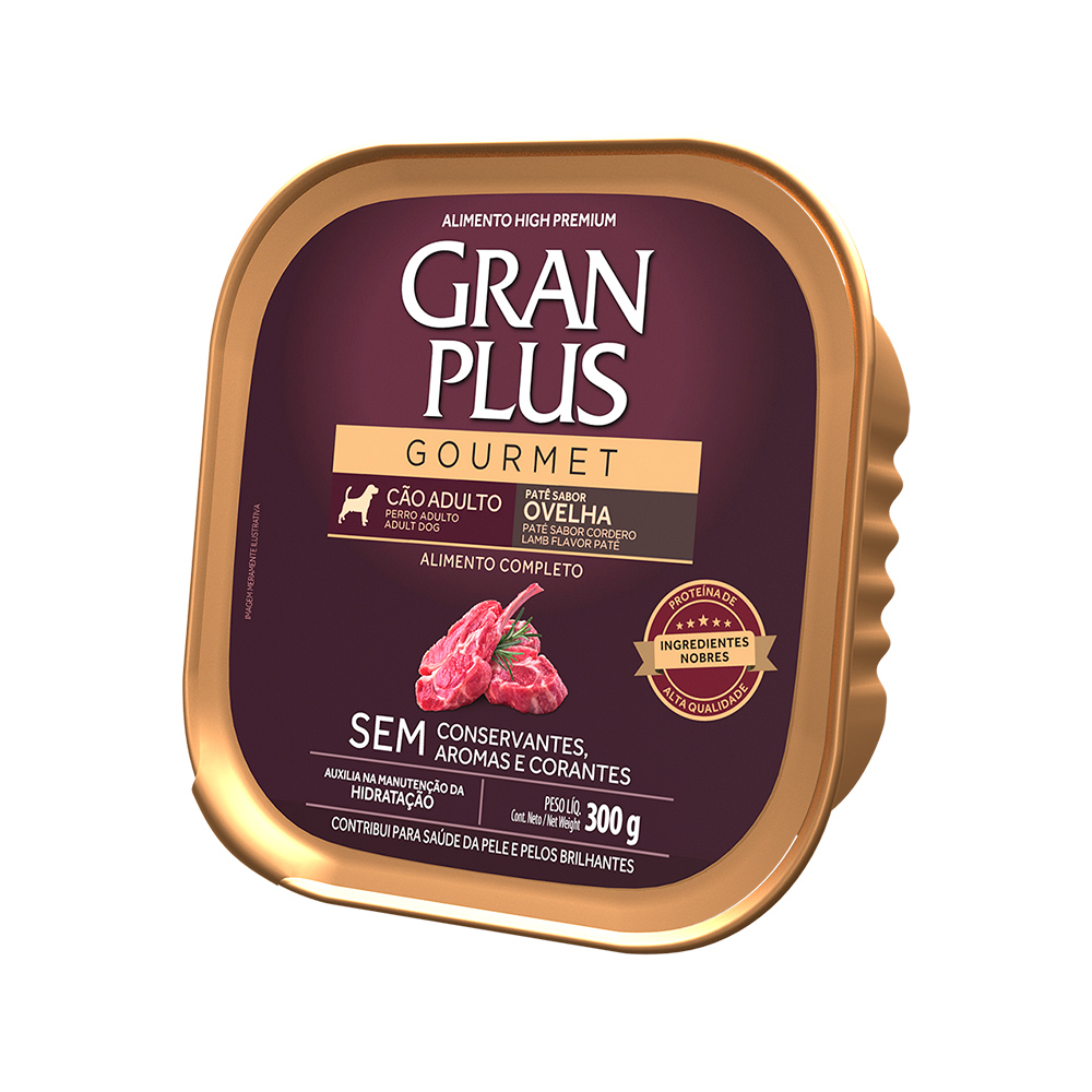PATE GRAN PLUS CAO ADULTO (OVELHA) - AFFINITY 300G (174)