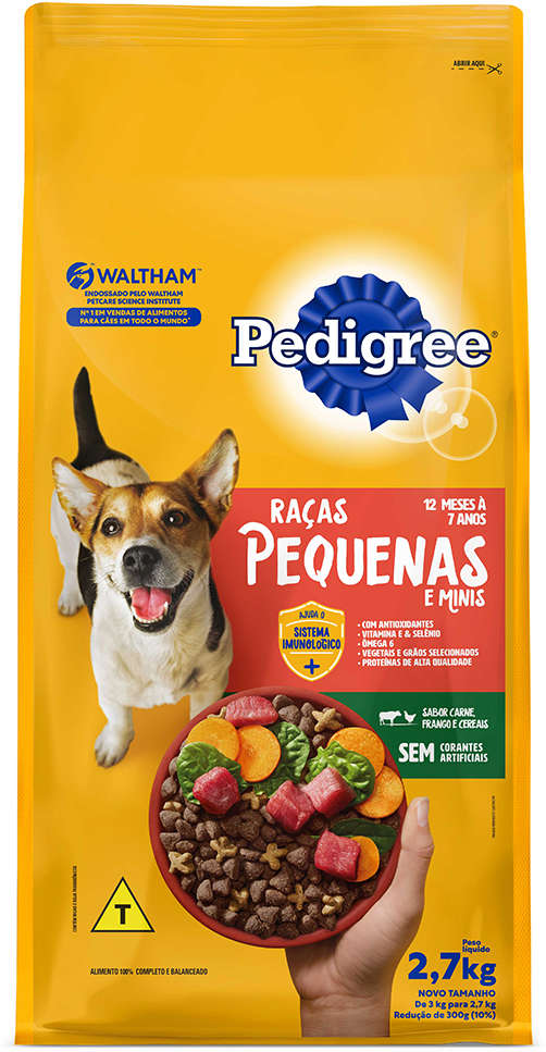 PEDIGREE ADULTO RACAS PEQUENAS (CARNE E VEGETAIS) - MARS 1KG (884)