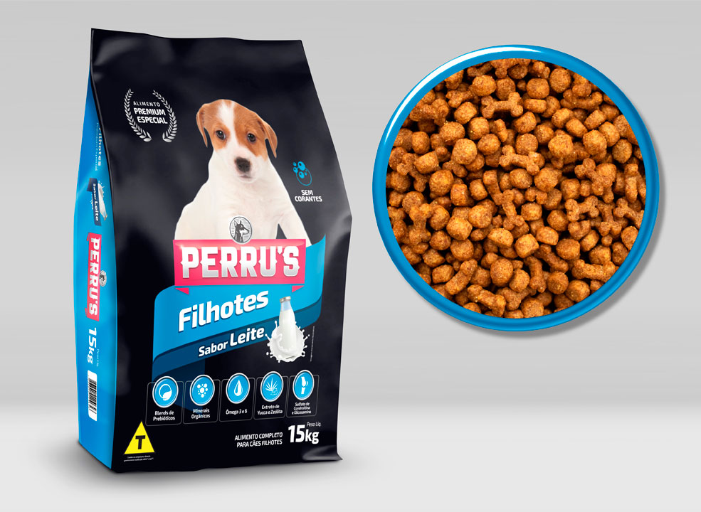 PERRUS FILHOTE (LEITE) - CEDAN RACOES 15KG (2332)