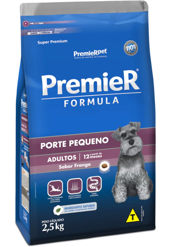 PREMIER FORMULA RAC. PEQUENAS CAES ADULTOS (FRANGO) GRANEL - PREMIER 1KG (3354)