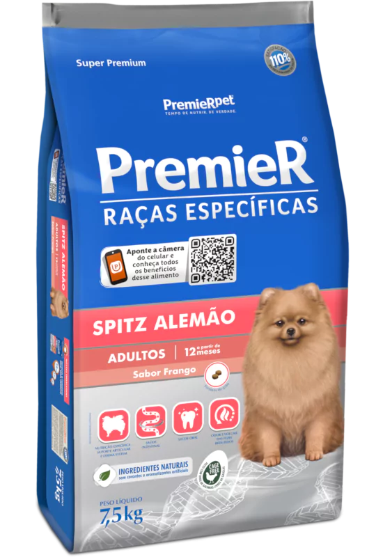PREMIER RACAS ESPECIFICAS SPITZ ALEMAO FILHOTE (FRANGO) - PREMIER 2,5KG (3447)