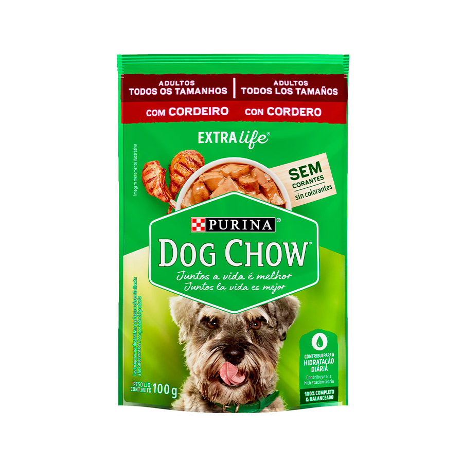 SACHE DOG CHOW ADULTO CORDEIRO - PURINA 100G (3357)