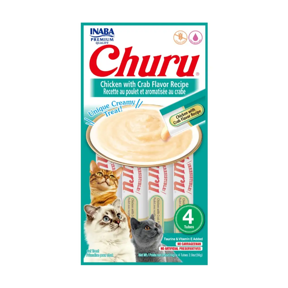 CHURU GALINHA COM  AROMA DE CARANGUEIJO - INABA 1 UNID 56G (2825)
