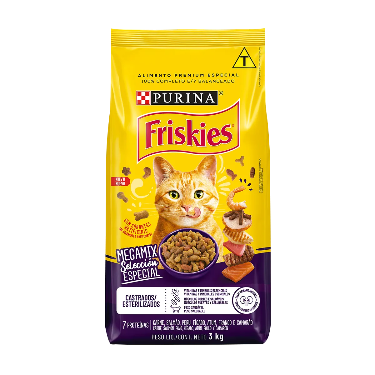 FRISKIES ADULTO CASTRADOS (MEGAMIX) - PURINA 10,1KG (2159)