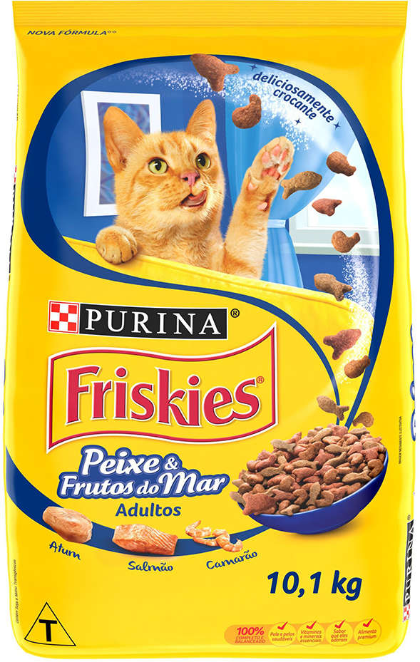 FRISKIES PEIXE E FRUTOS DO MAR ADULTO - PURINA 500G (1658)