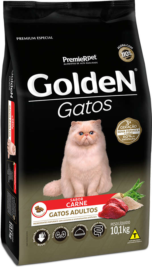 GOLDEN GATOS CARNE ADULTO - PREMIER 10,1KG (2171)