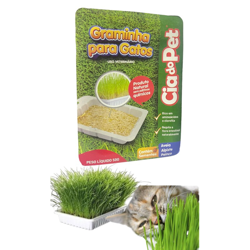 GRAMINHA P/ GATOS - CIA DO PET (1775)
