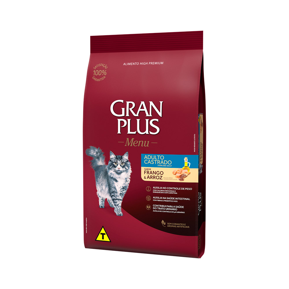 GRAN PLUS GATO CASTRADO FRANGO - AFFINITY 10,1KG (2170)