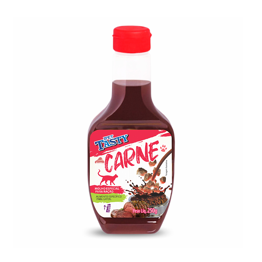 MOLHO P/ GATOS SABOR CARNE - IPET TASTY 250G (2373)
