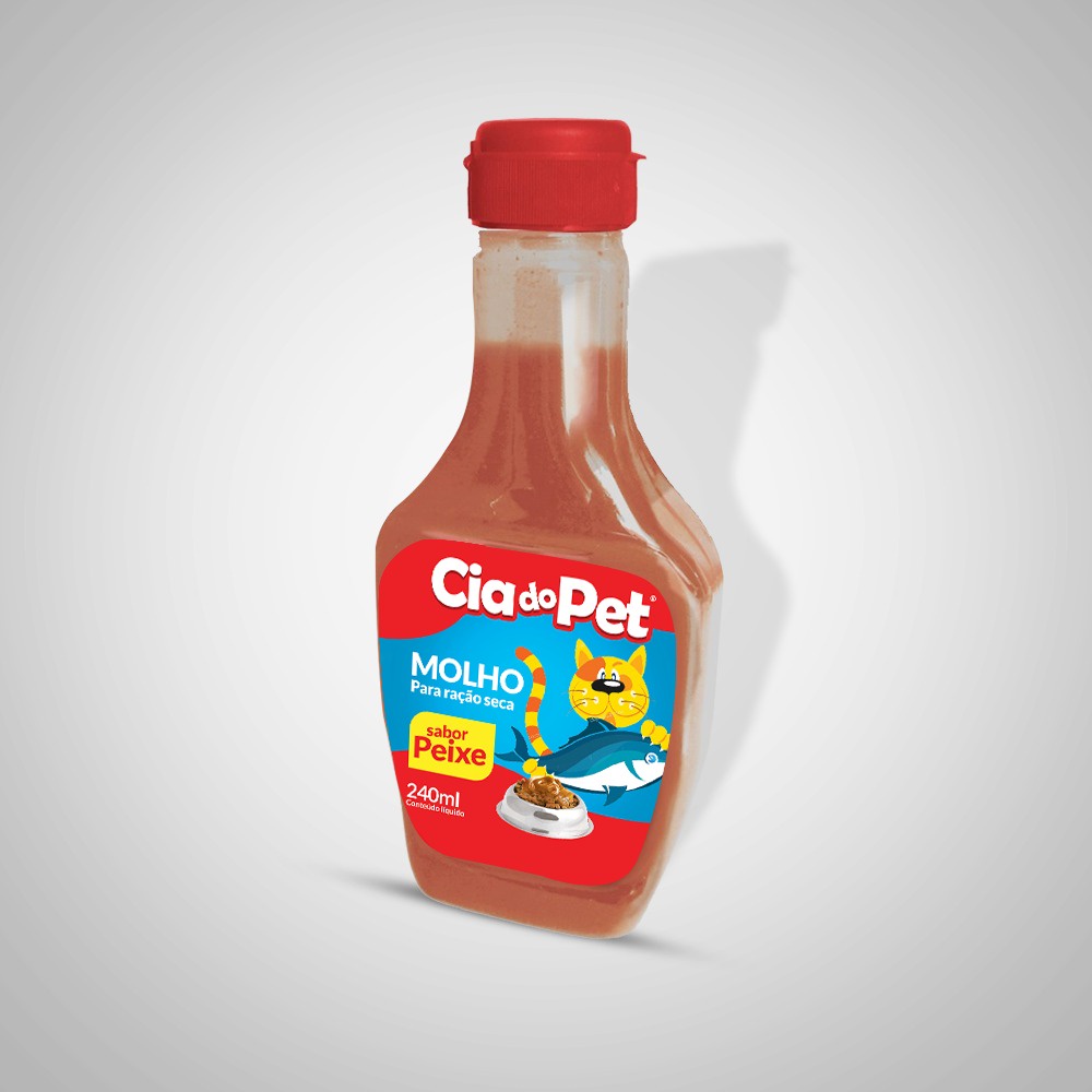 MOLHO P/ GATOS SABOR PEIXE - CIA DO PET 250G (2392)