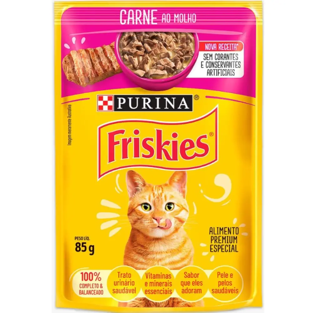 SACHE FRISKIES CARNE - PURINA 85G (2478)