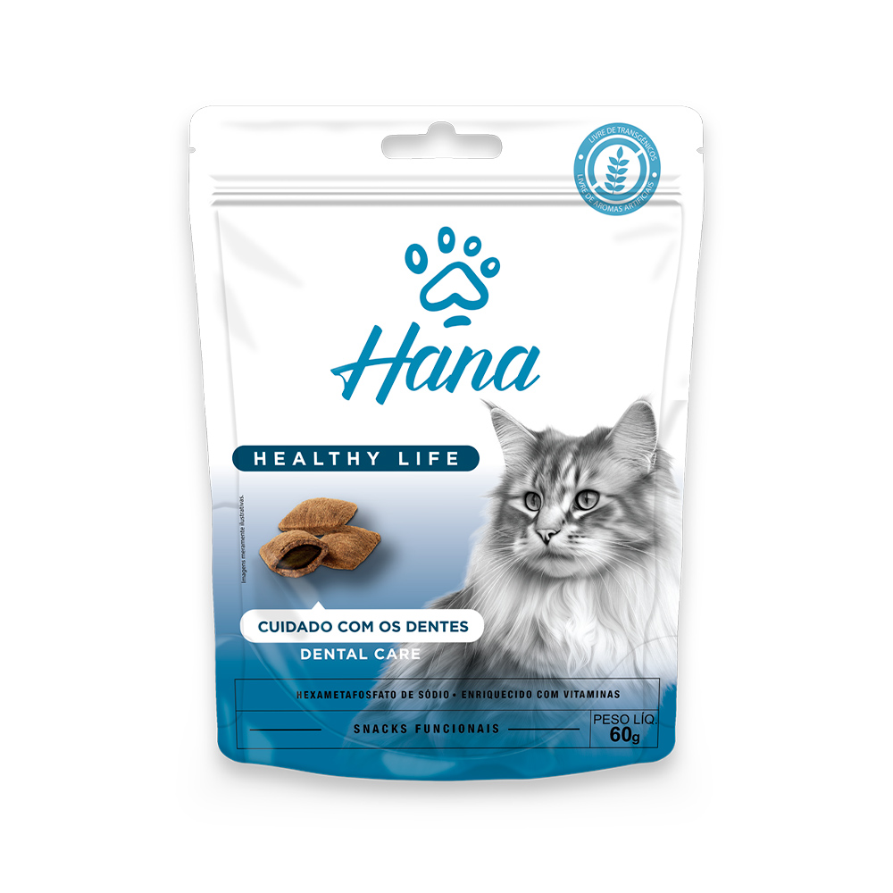 NUGGETS CAT DENTAL CARE (CUIDADO COM OS DENTES) - HANA 60G (2240)