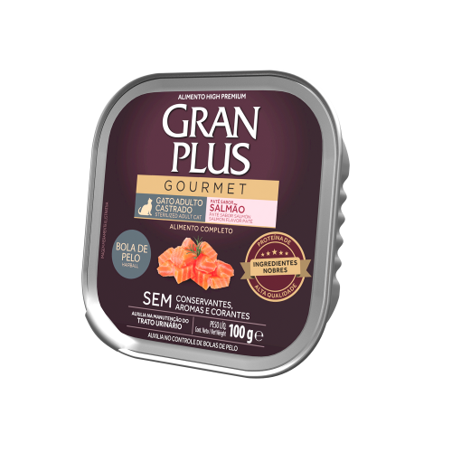 PATE GRAN PLUS GATO CASTRADO (SALMAO) - AFFINITY 100G (981)