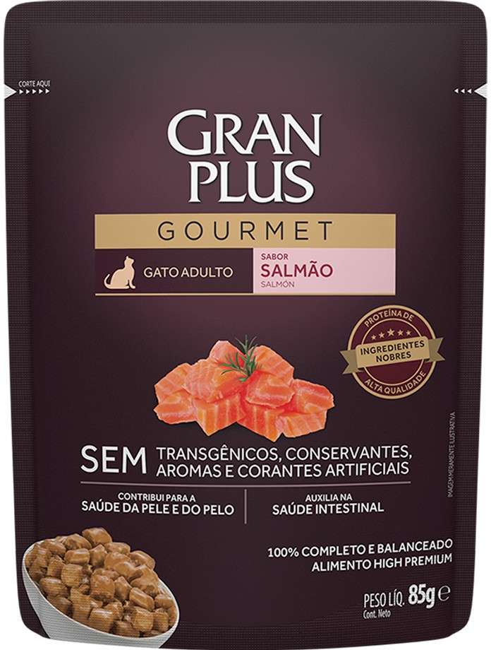 SACHE GRAN PLUS GATOS ADULTO (SALMAO) - AFFINITY 85G (1928)