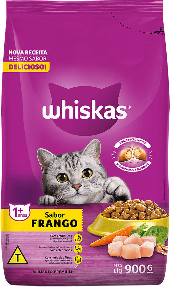 WHISKAS FRANGO ADULTO - MARS 500G (820)