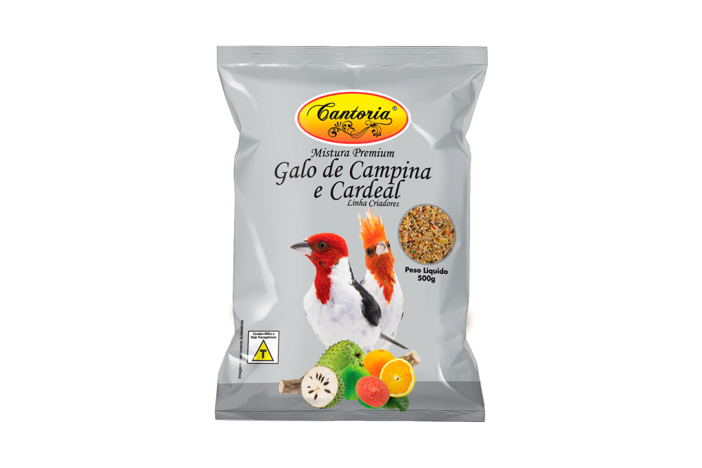 RACAO GALO DE CAMPINA E CARDEAL - CANTORIA 500G (720)