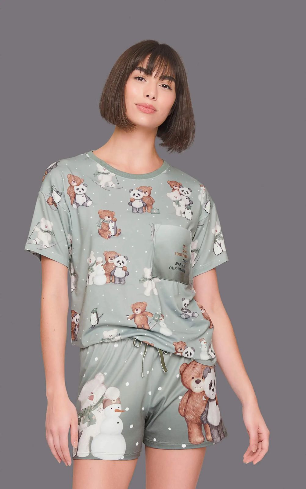 Pijama LUA LUÁ Curto Lets Snow