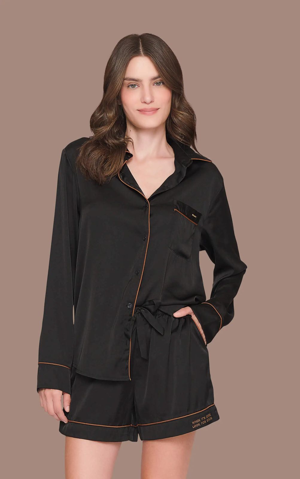 Pijama LUA LUÁ Short Eternity - Seda