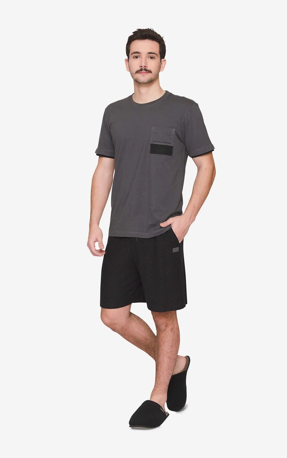 Pijama LUA LUÁ Curto Masculino Dark
