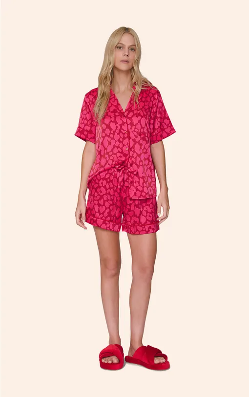 Pijama Aberto Short  Wild Pink