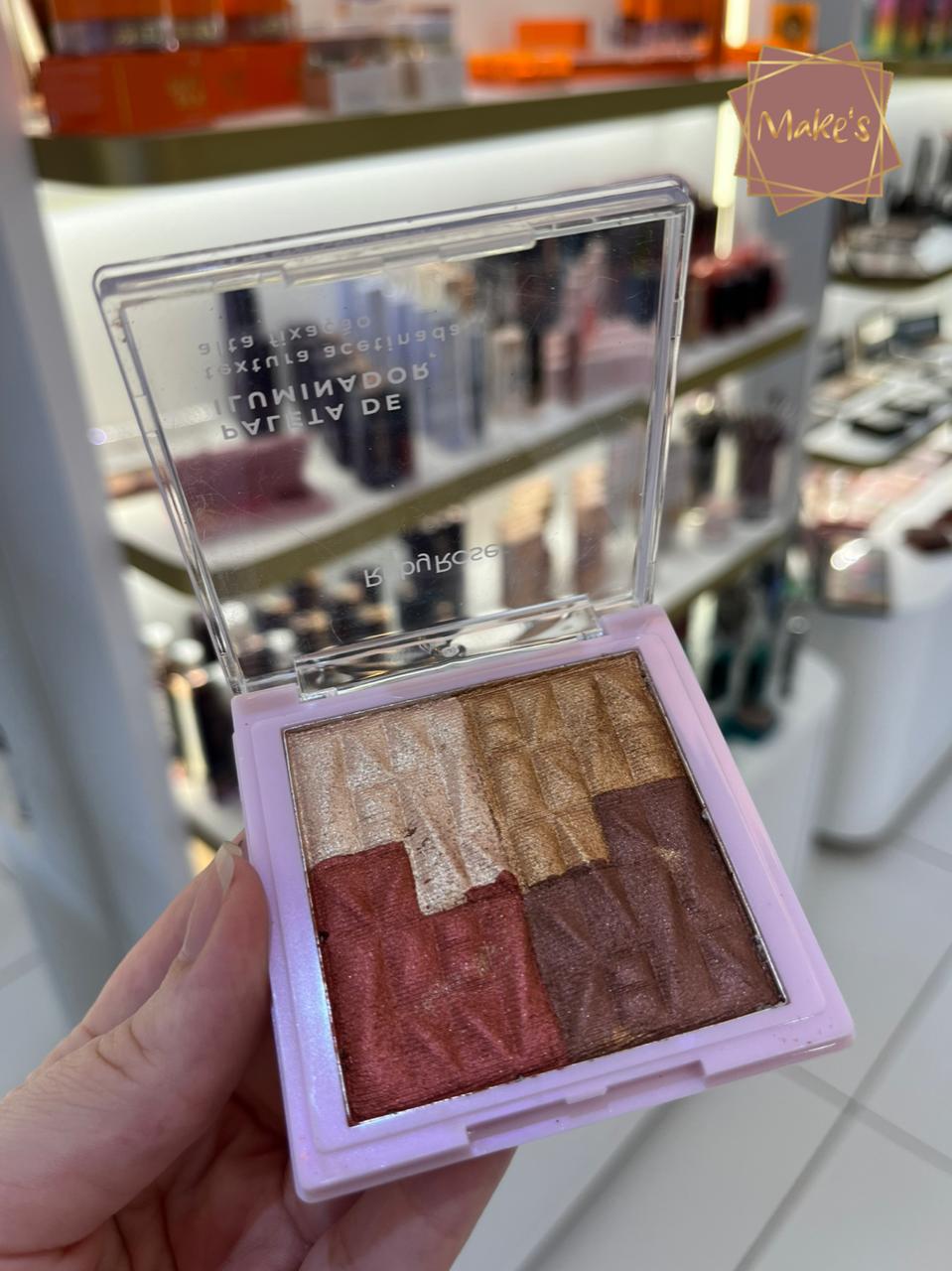 Paleta de Iluminador Cobertura Acetinada - Ruby Rose