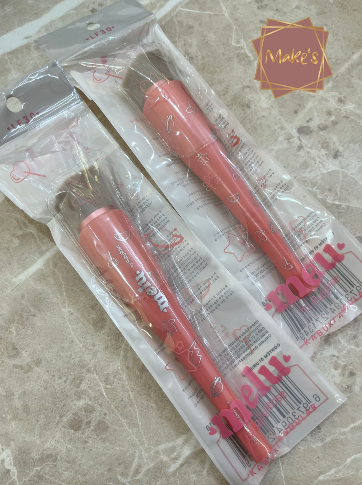 Pincel Kabuki Angular para Base LF30 - Melu